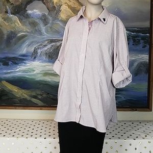 Retro Mickey mouse buttons up blouse